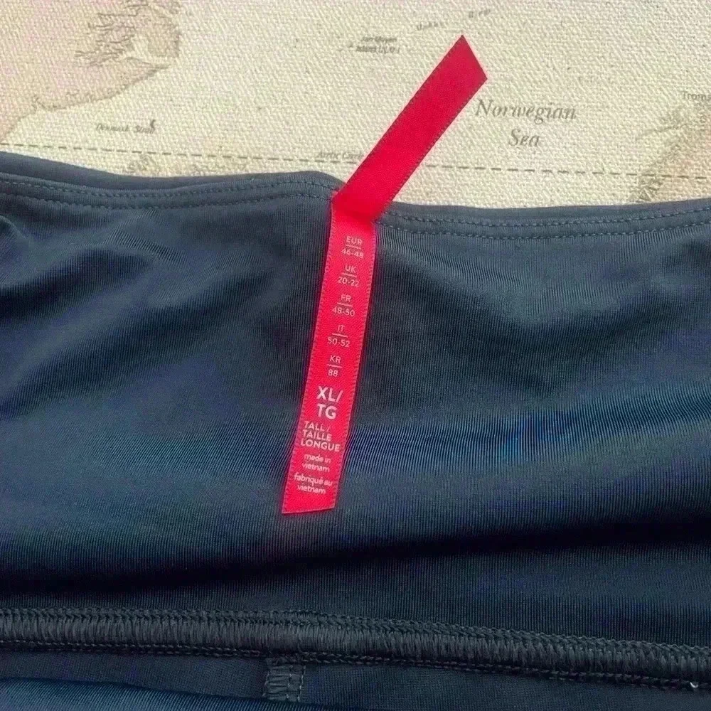 SPANX Navy Pointe Slim Pants Hidden Tummy Panel Size XL - Picture 3 of 10